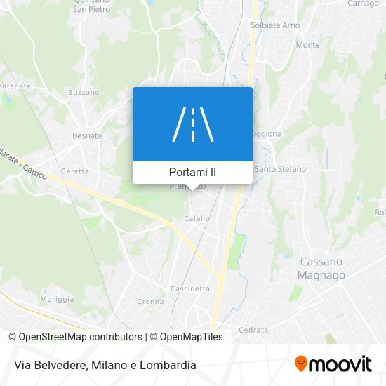 Mappa Via Belvedere