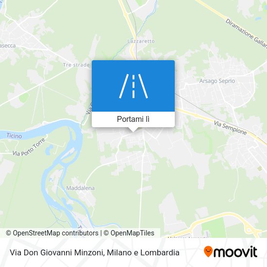 Mappa Via Don Giovanni Minzoni