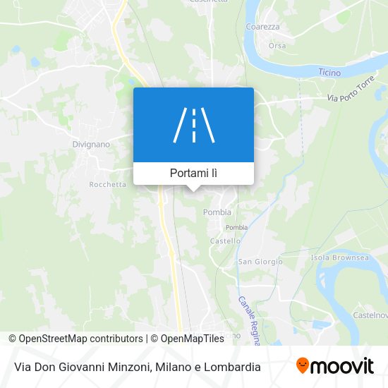 Mappa Via Don Giovanni Minzoni