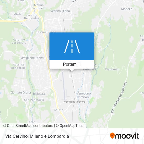 Mappa Via Cervino