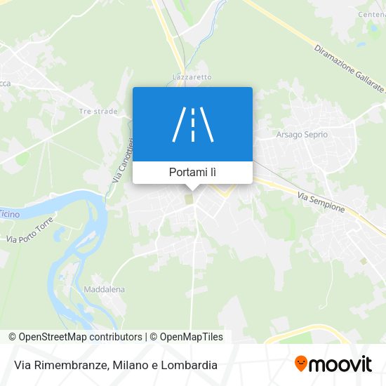 Mappa Via Rimembranze