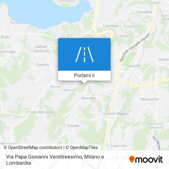 Mappa Via Papa Giovanni Ventitreesimo