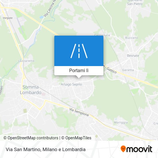 Mappa Via San Martino