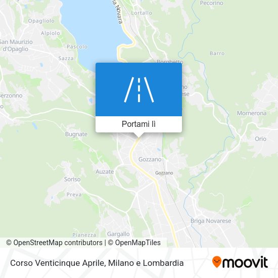 Mappa Corso Venticinque Aprile