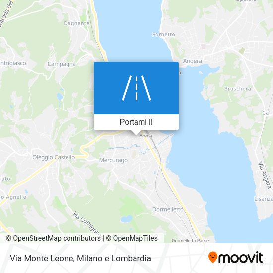 Mappa Via Monte Leone