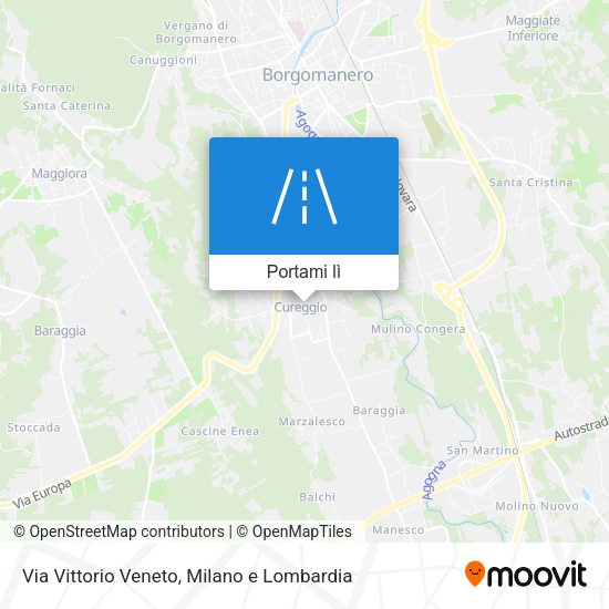 Mappa Via Vittorio Veneto