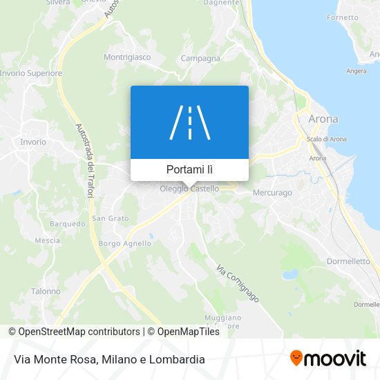 Mappa Via Monte Rosa
