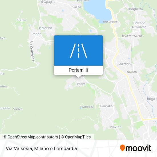 Mappa Via Valsesia