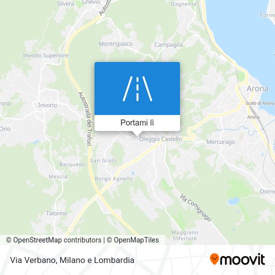 Mappa Via Verbano