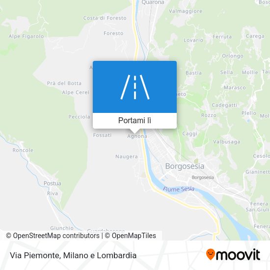 Mappa Via Piemonte