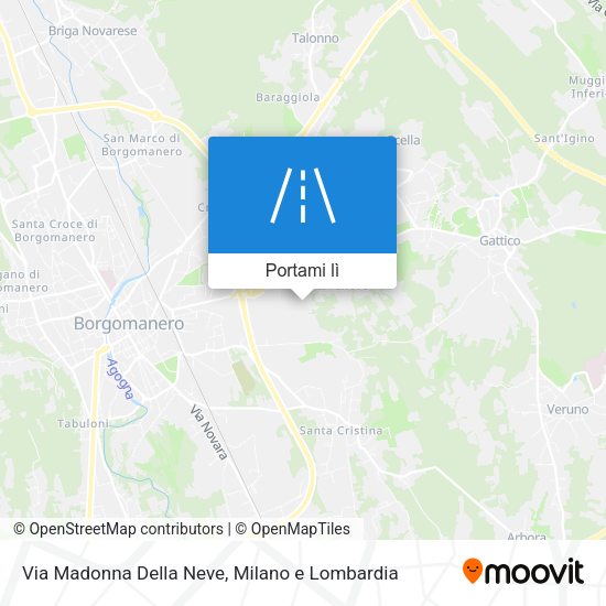 Mappa Via Madonna Della Neve