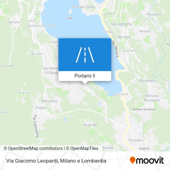 Mappa Via Giacomo Leopardi