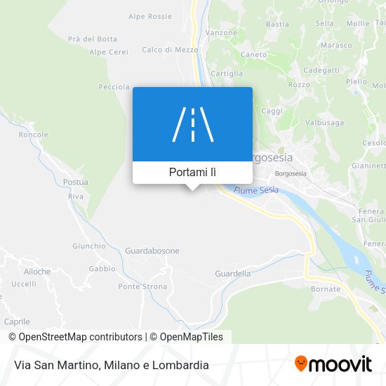 Mappa Via San Martino