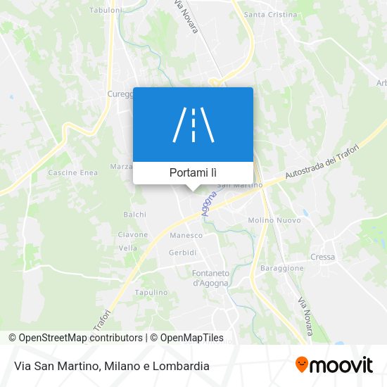 Mappa Via San Martino
