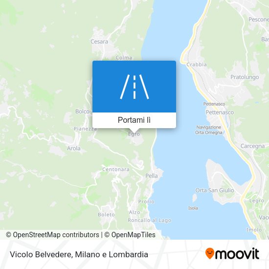 Mappa Vicolo Belvedere