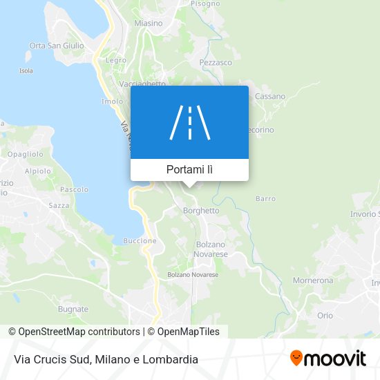 Mappa Via Crucis Sud