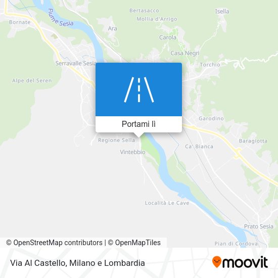 Mappa Via Al Castello