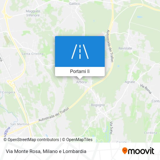Mappa Via Monte Rosa