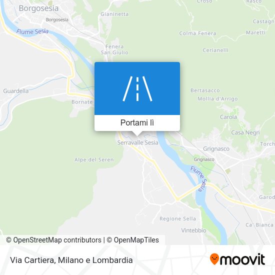 Mappa Via Cartiera