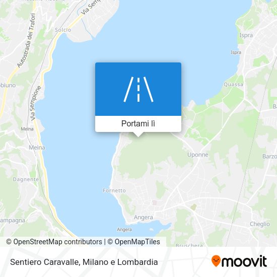 Mappa Sentiero Caravalle