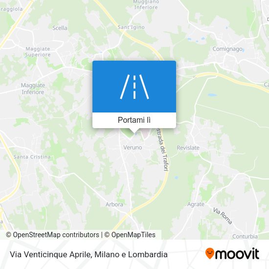 Mappa Via Venticinque Aprile