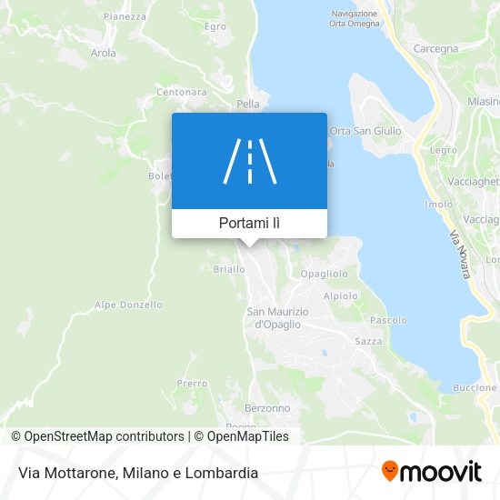 Mappa Via Mottarone
