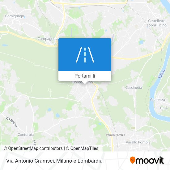Mappa Via Antonio Gramsci