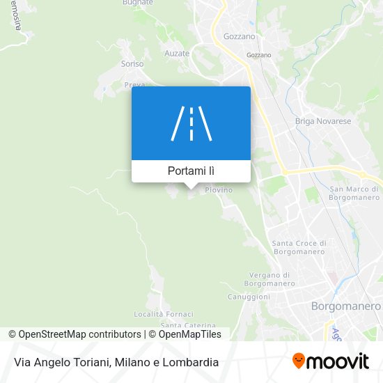 Mappa Via Angelo Toriani