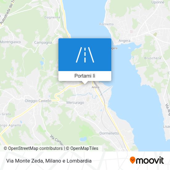 Mappa Via Monte Zeda