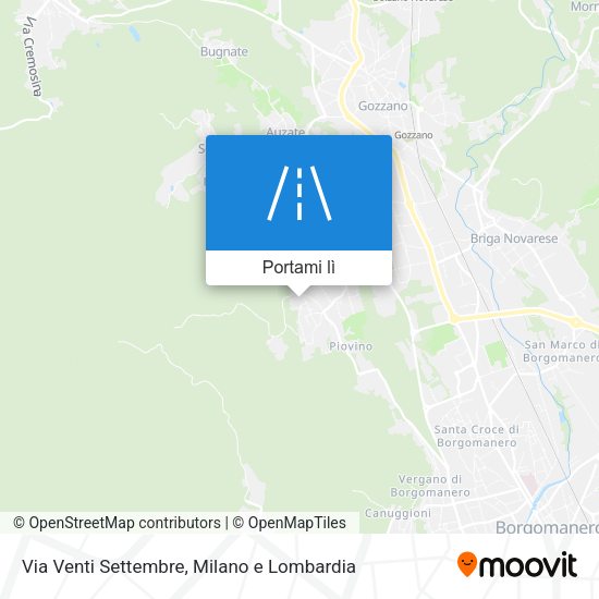 Mappa Via Venti Settembre