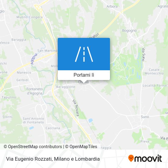 Mappa Via Eugenio Rozzati