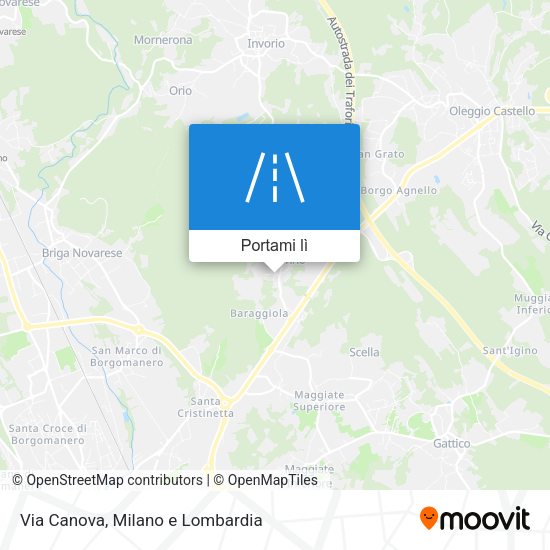 Mappa Via Canova