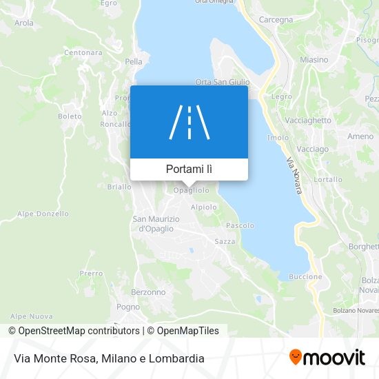 Mappa Via Monte Rosa