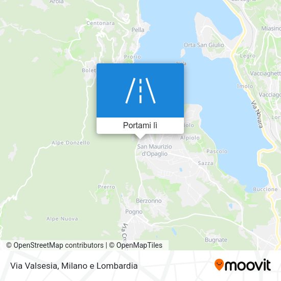 Mappa Via Valsesia