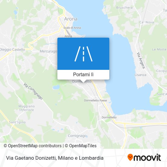 Mappa Via Gaetano Donizetti