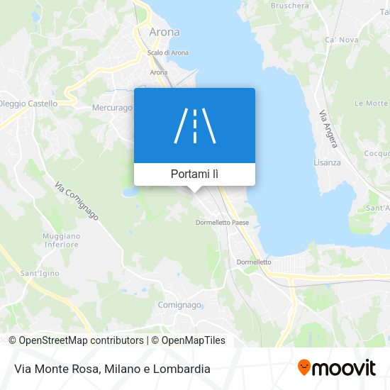 Mappa Via Monte Rosa