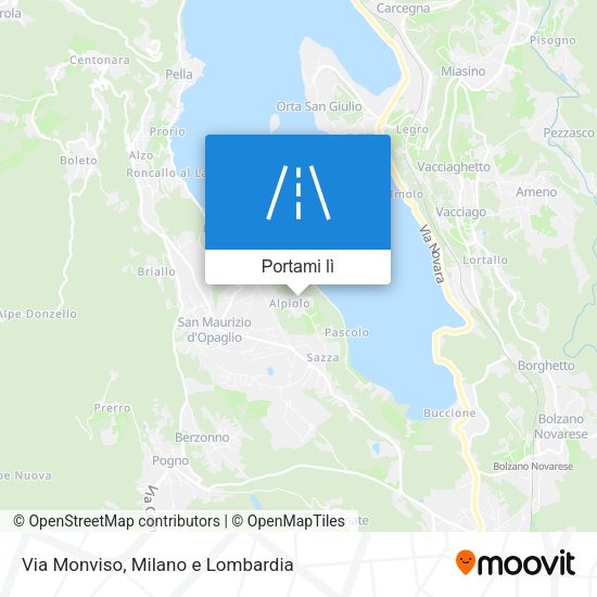Mappa Via Monviso