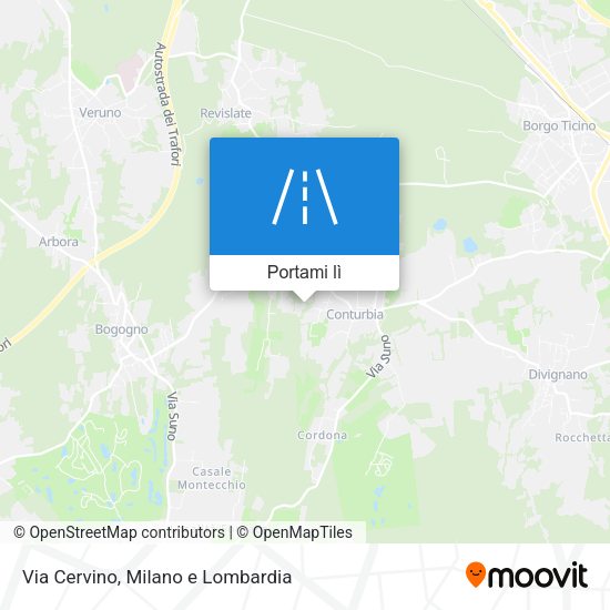 Mappa Via Cervino
