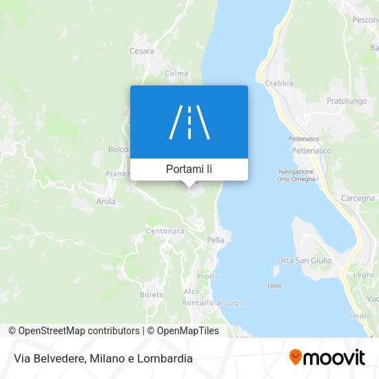 Mappa Via Belvedere