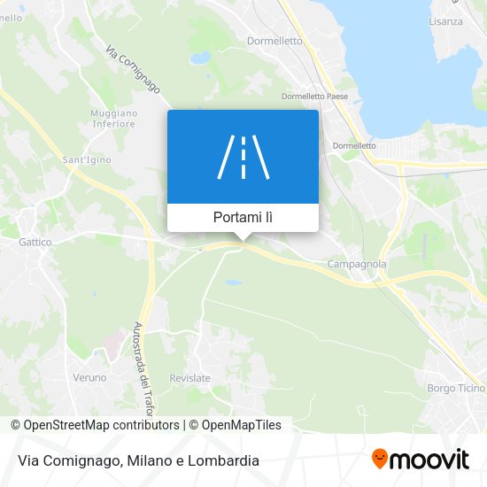 Mappa Via Comignago