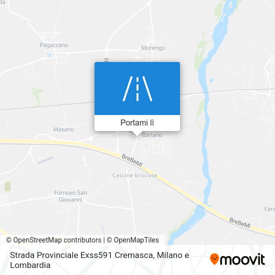 Mappa Strada Provinciale Exss591 Cremasca