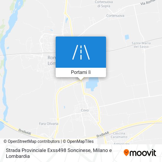 Mappa Strada Provinciale Exss498 Soncinese