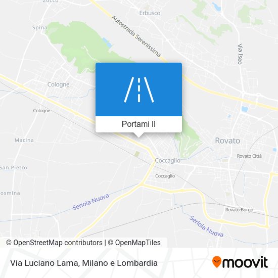 Mappa Via Luciano Lama