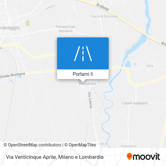 Mappa Via Venticinque Aprile
