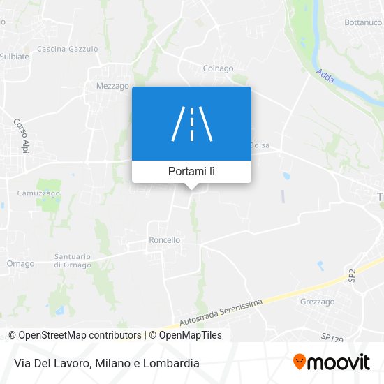 Mappa Via Del Lavoro