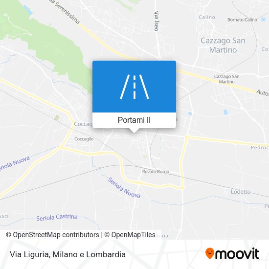 Mappa Via Liguria