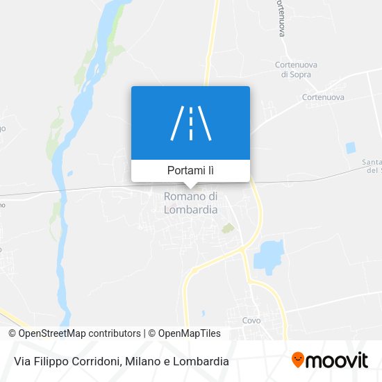 Mappa Via Filippo Corridoni