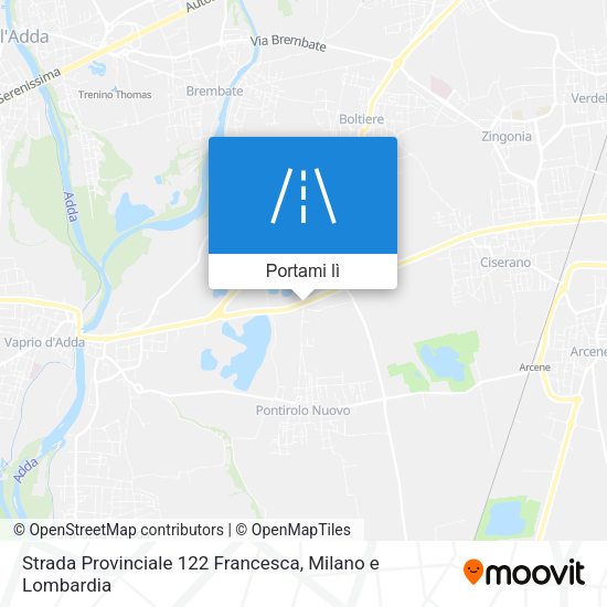 Mappa Strada Provinciale 122 Francesca