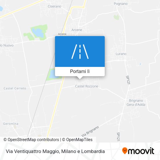 Mappa Via Ventiquattro Maggio