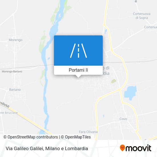 Mappa Via Galileo Galilei